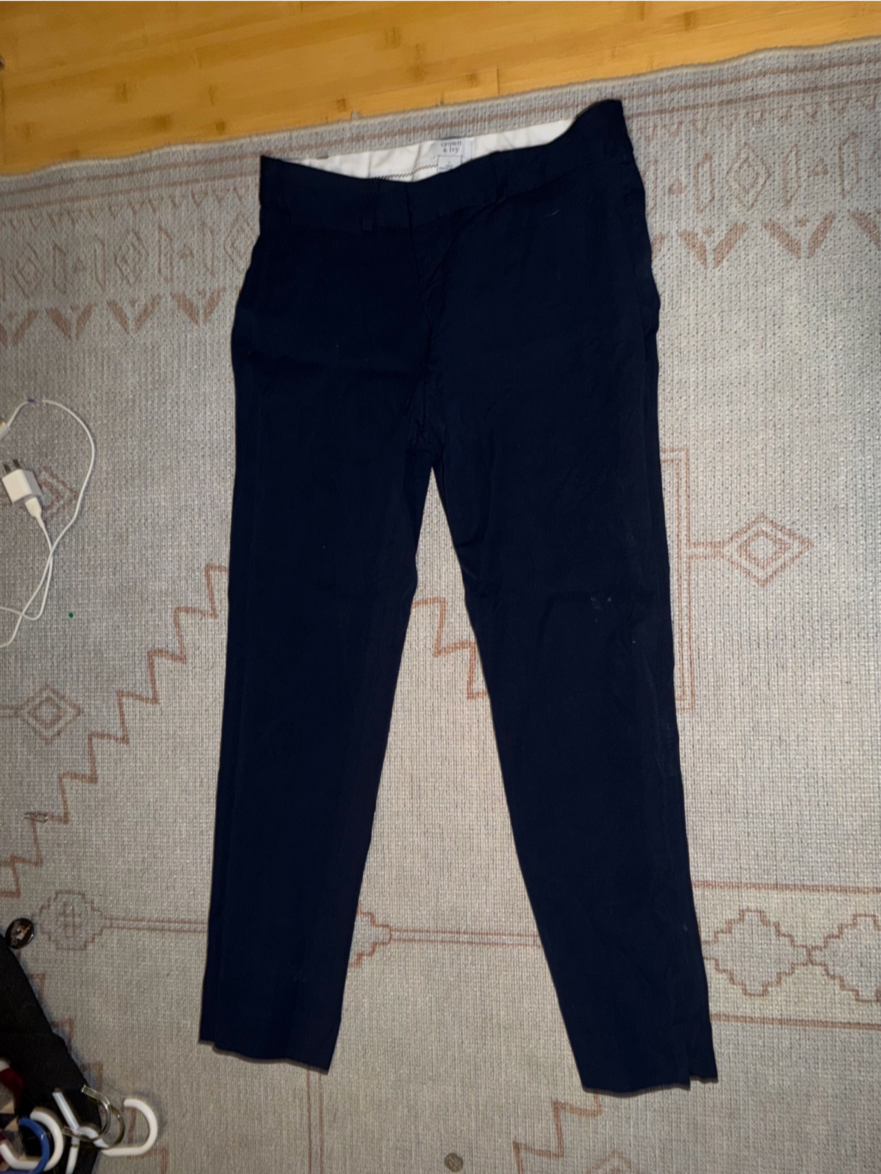 Crown  Ivy Navy Blue Stretch Pants